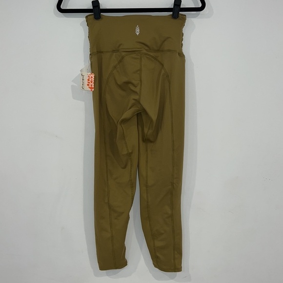 Free People Dusted Military High Rise Ankle Breathe Deeper Leggings size Small - Picture 11 of 16